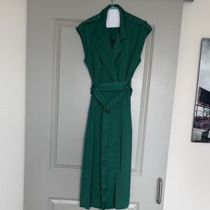 Jason Wu Forest Green Midi Dress